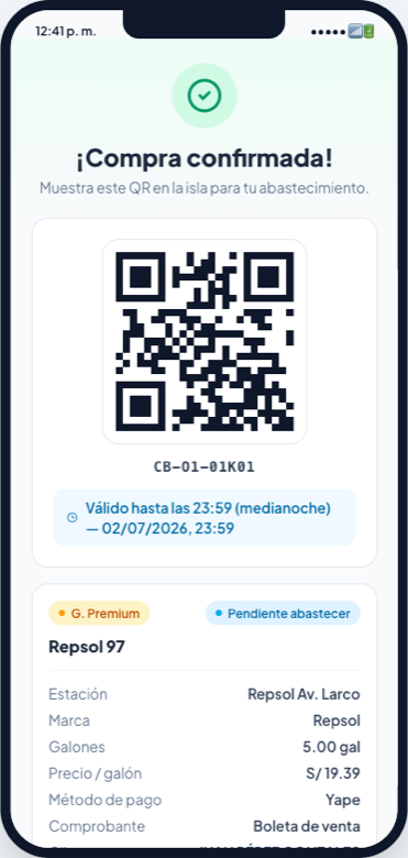 Comprobante con QR