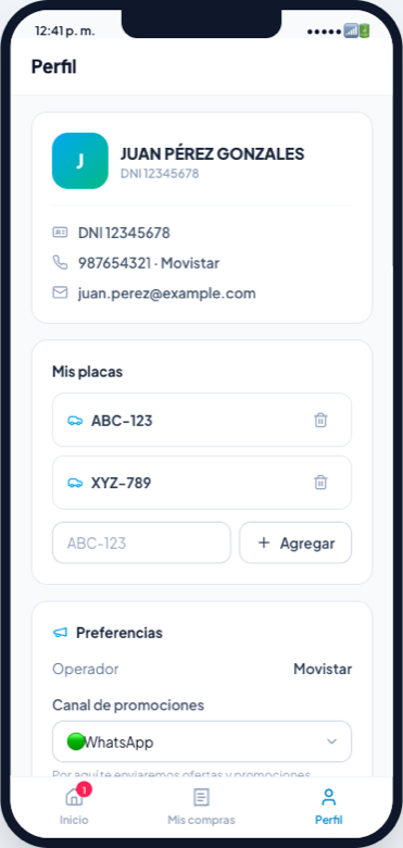 Perfil del cliente